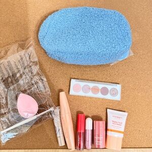 Ulta Beauty Makeup Set with Pink and Blue Accents